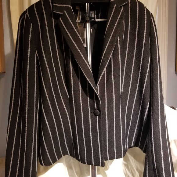 black with white stripes jacket XL New with tag - Picture 1 of 4
